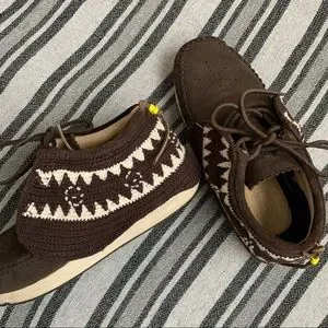 Visvim | Shoes | Womens Visvim Fbt Crochet Brown Suede Beaded 